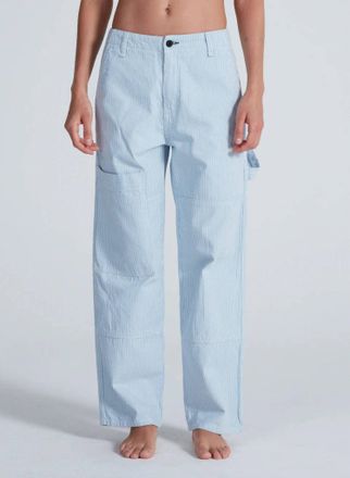 ASKK NY Carpenter Pants In Blue Stripe