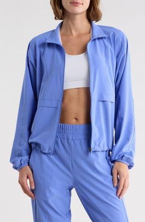 Zella Interval Zip Up Jacket in Purple Baja at Nordstrom Rack, Size X-Large