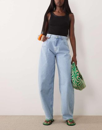 Miss Selfridge Jeans bombati blu