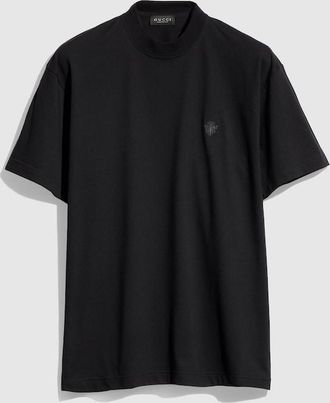 Gucci Cotton Jersey T-shirt With Embroidery, Size XXXL, Black