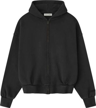 Fear of God Embroidered Classic Full Zip Hoodie - Heren - Vesten met rits - Zwart - S - Katoen - Hoodies & sweatvesten
