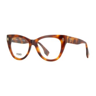 Fendi Ladies Black Square Eyeglass Frames FE50086I 053