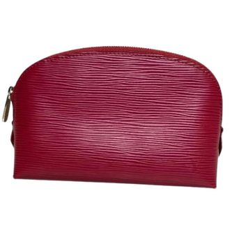 Louis Vuitton Pre-owned Pochette Cosmetique Epi Pouch - Dames - Vintage Accessoires - Rood - ONE Size - Leer - Vintage