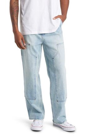 Elwood Relaxed Fit Denim Carpenter Pants in Light Indigo at Nordstrom, Size 32