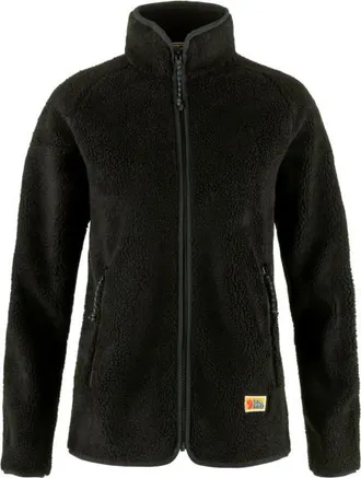 Fj&auml;llr&auml;ven Vardag Pile Fleece Fleecejacke f&uuml;r Damen | schwarz