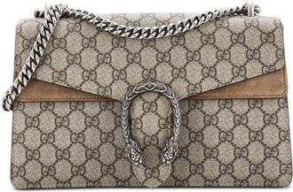Gucci Borsa a spalla Dionysus piccola in tela cerata GG - Marrone