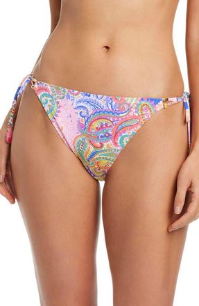 Bleu Rod Beattie Side Tie Hipster Bikini Bottoms in Pink Multi at Nordstrom, Size 10