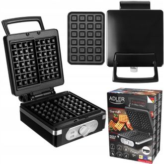 OEM Gofresa Adler 2000w 2 Gofres Adler Xxl Crujientes
