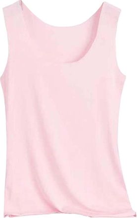 Generic Lazzboy Womens Summer Seamless Ice Silk Vest Tank Tops Breathable Slim Fit Camisole For Layering Under Dresses, Casual Outfits Soft Stretch Comfortabl