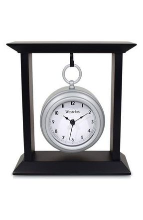 Westclox MDF and Metal Mantel Clock in Black at Nordstrom Rack