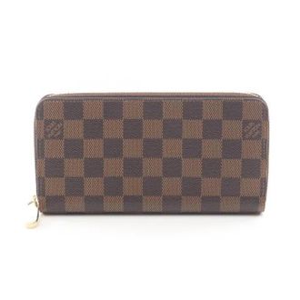 Louis Vuitton Pre-owned Wallets, female, Brown, Size: ONE SIZE Pre-owned Zippy Wallet Damier Long Wallet