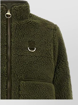 Barbour fleece high-collar jacket