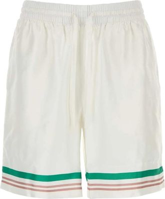 Casablanca Casual Shorts - Heren - Korte Broeken - Wit - M - Korte Broeken
