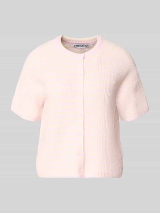 Pieces Regular Fit Strickjacke mit Woll-Anteil Modell MALOU in Rosa, Gr&ouml;&szlig;e XL