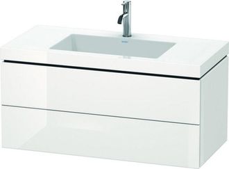 Duravit Duravit - Lavamanos L-cube Con Base Mural, 100x48 Cm, 2 Cajones