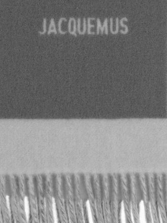Jacquemus Unisex Scarf Grey Virgin Wool Accessories