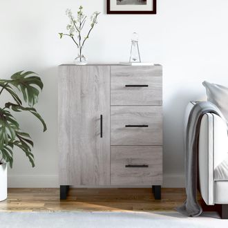 vidaXL Aparador De Madera De Ingenier&iacute;a Gris Sonoma 69,5x34x90 Cm Vidaxl