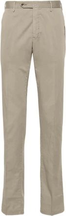 Pantaloni Torino Tortora Casual Broek - Heren - Slim Fit Broeken - Beige - S - Broeken