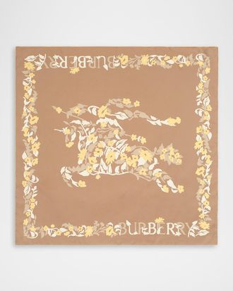 Burberry Floral EKD Silk Scarf