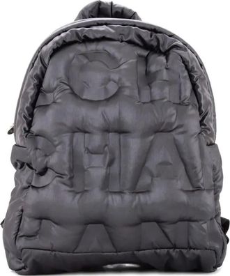 Chanel Doudoune Embossed Nylon Medium backpack - Nero