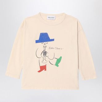 Bobo Choses Magic Flute Player T-shirt ivory