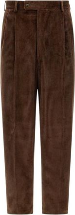 Gabriele Pasini Pantalone Classico Velluto - Trousers - Hombre - Marr&oacute;n - XL