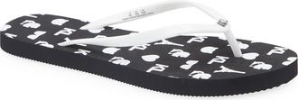 Karl Lagerfeld Zemora Flip Flop in Black/White at Nordstrom Rack, Size 10