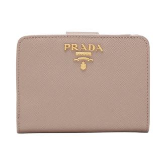 Prada Small Saffiano Leather Wallet - female - Prada - Wallets & Cardholders - Pink - ONE SIZE - Accessories