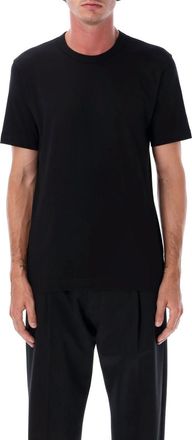 Comme Des Gar&ccedil;ons Black Crewneck Back Logo T-Shirt