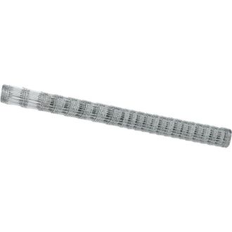 vidaXL Field Fence Silver 25 x 1.6 m Galvanised steel Vidaxl