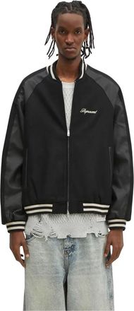 Represent Represent, Jassen, Heren, Zwart, L, Wol, Raglan Varsity Jas