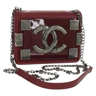 Chanel Pre-owned Vintage Cross Body Bag - Dames - Pre-owned - Rood - Maat: ONE Size Leer