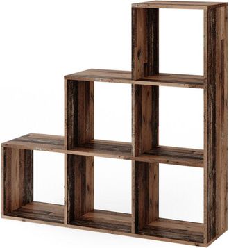 Vicco Estantería escalonada, Madera antigua, 105 x 107.5 cm