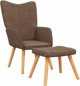 vidaXL Sill&oacute;n De Relax Con Reposapi&eacute;s Tela Marr&oacute;n Vidaxl