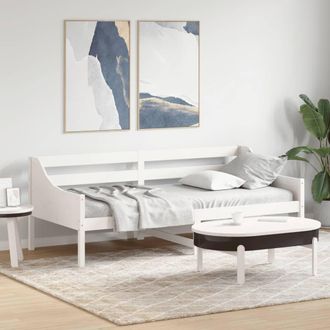 Berkfield Home Day Bed without Mattress White 80x200 cm Solid Wood Pine