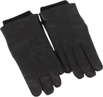 Gucci Pre-owned Accessories, female, Black, Size: ONE SIZE Pre-owned Leather Gloves