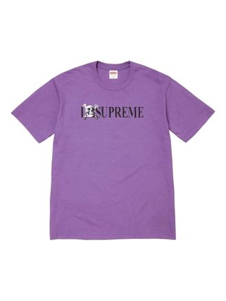SUPREME T-shirt con logo - Viola