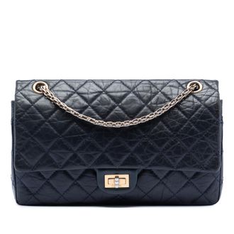 Chanel Tweedekans Gequilt Aged Kalfsleer Reissue 2.55 Dubbele Flap 226