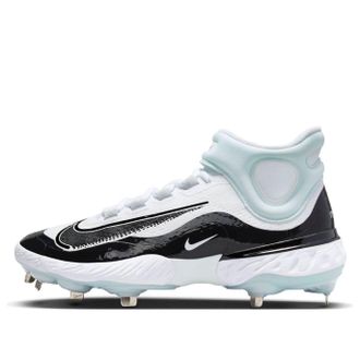 Nike Alpha Huarache Elite 4 Mid White Black Blue Tint FD2744-101