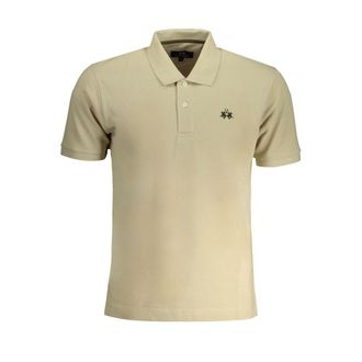 La Martina La Martina Beigekleurige Katoenen Heren Poloshirt