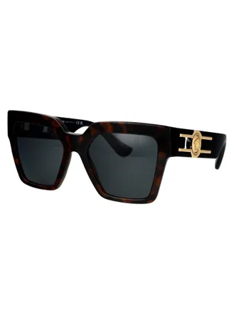 Versace 0VE4458 Havana Acetate Sunglasses - Brown