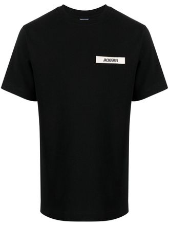 Jacquemus Minimalist Short-Sleeve T-Shirt with Crew Neckline