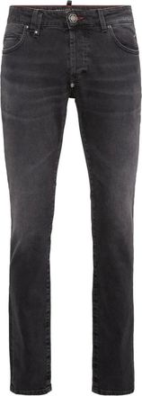 Philipp Plein Jeans con monogramma - Grigio