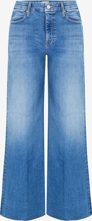 Mother Weite ausgefranste Jeans The Roller Fray