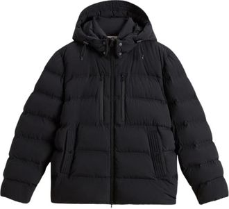 Woolrich Stretch Pufferjas met Matte Afwerking - Heren - Winterjassen - Zwart - S - Jassen