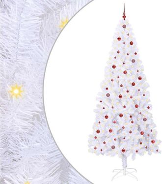 vidaXL &Aacute;rbol De Navidad Artificial Con 300 Led 240 Cm Pvc Y Acero Vidaxl