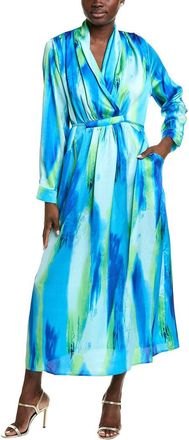 Gracia Satin Print Maxi Dress