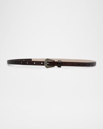 Brunello Cucinelli Carved Leather Belt