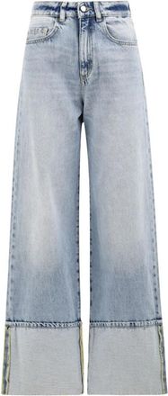 Icon Denim Los Angeles Blauwe Wide Leg Jeans voor Vrouwen - Dames - Loose Fit Jeans - Blauw - W26 - Katoen - Jeans