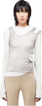 Mainline:RUS/Fr.CA/DE Tops, Dames, Grijs, S, Katoen, Julian TOP